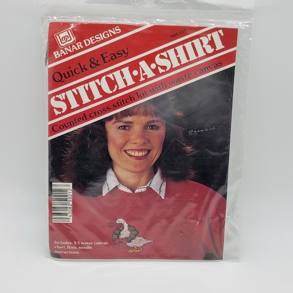 Banner Designs Stitch a Shirt Counted Cross Stitch Kit - Picture 1 of 5
